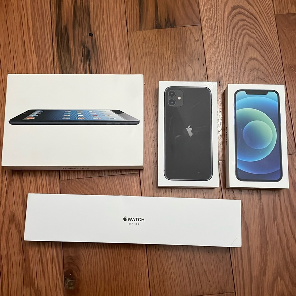 EMPTY Apple IPhone Iwatch IPad mini boxes